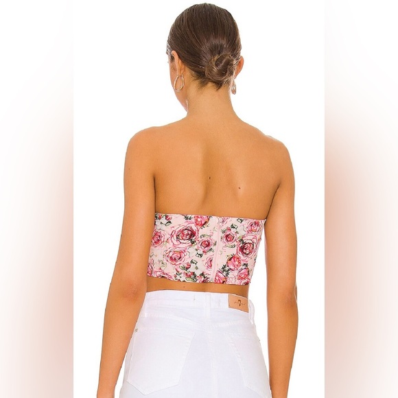 NWT - Revolve More To Come Sienna Floral Ruched Top in Pink Floral - Siz… - Picture 3 of 4